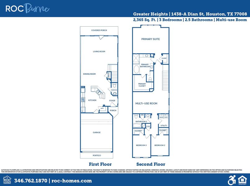 2D floor plan layout of this home in , Houston, TX (Image 3).