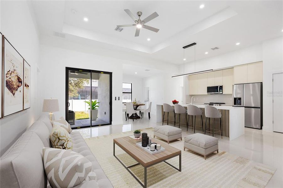 Furnished interior view inside a new home in , Port Charlotte (Image 5).