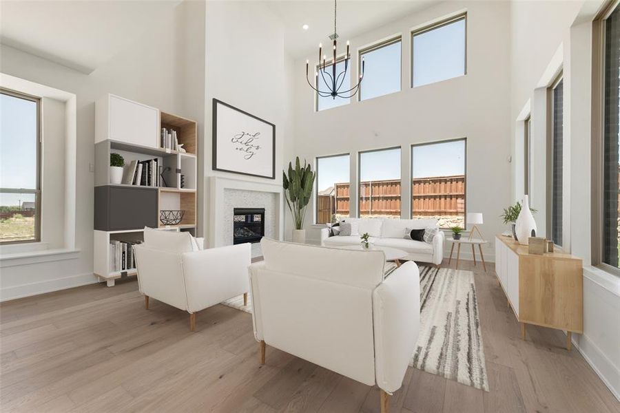 Furnished interior view inside a new home in The Homestead - 62', Rockwall (Image 6).