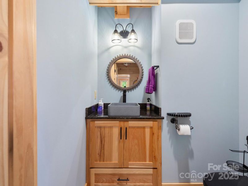 Hall Half Bath on Main Floor