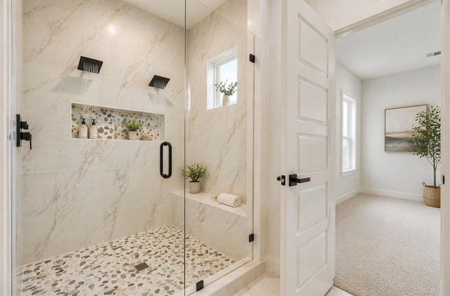 Furnished interior view inside a new home in , Dallas (Image 12).