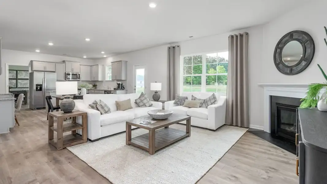 Furnished interior view inside a new home in The Estates at Edinborough, Gibsonville (Image 9).