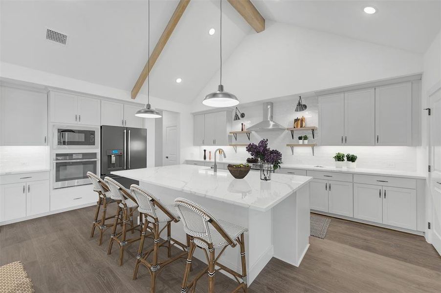 Furnished interior view inside a new home in Timberbrook, Justin (Image 27).