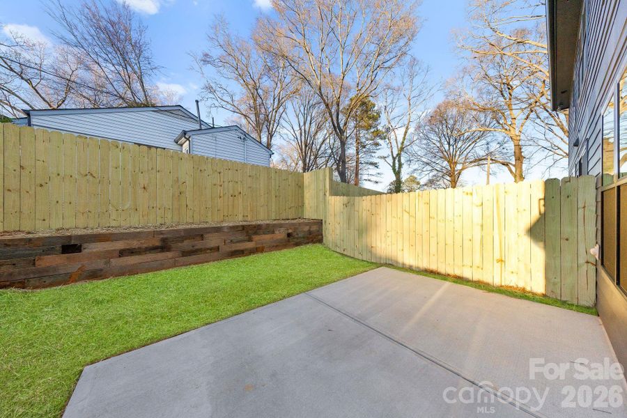 Exterior details and patio area of a home in , Charlotte (Image 28).