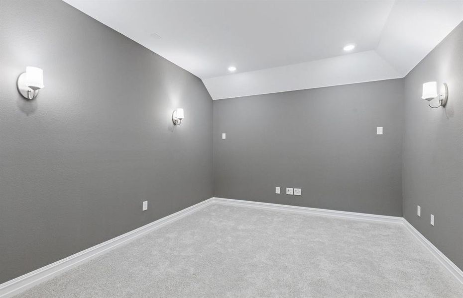 Second floor media room