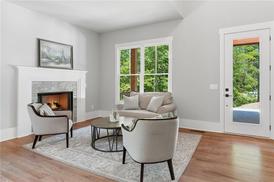 Furnished interior view inside a new home in , Canton (Image 51).