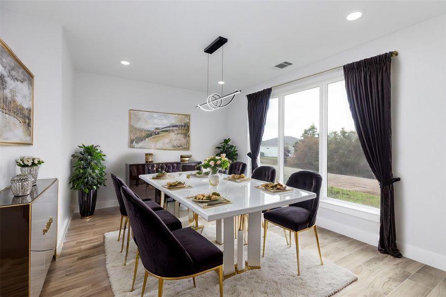 Dining Area Virtually Staged