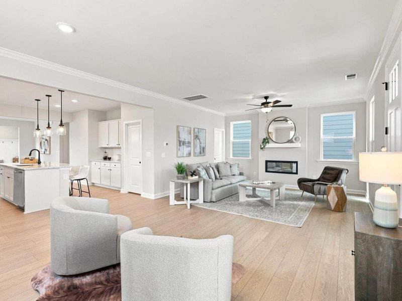 Furnished interior view inside a new home in Forestville Yard, Knightdale (Image 11).