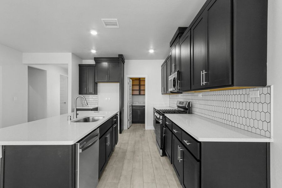 Representative furnished interior of a home built from the Bliss by View Homes in The View at Desert Springs | Thoughtful Collection, El Paso (Image 16). Representative furnished interior of a home built from the Bliss by View Homes in The View at Desert Springs | Thoughtful Collection, El Paso (Image 16).