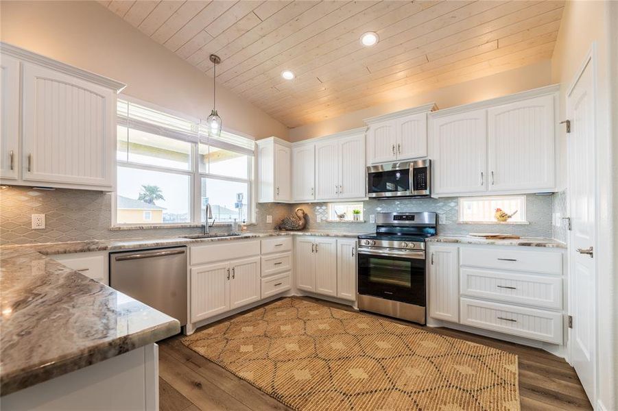 Furnished interior view inside a new home in , Crystal Beach (Image 22).