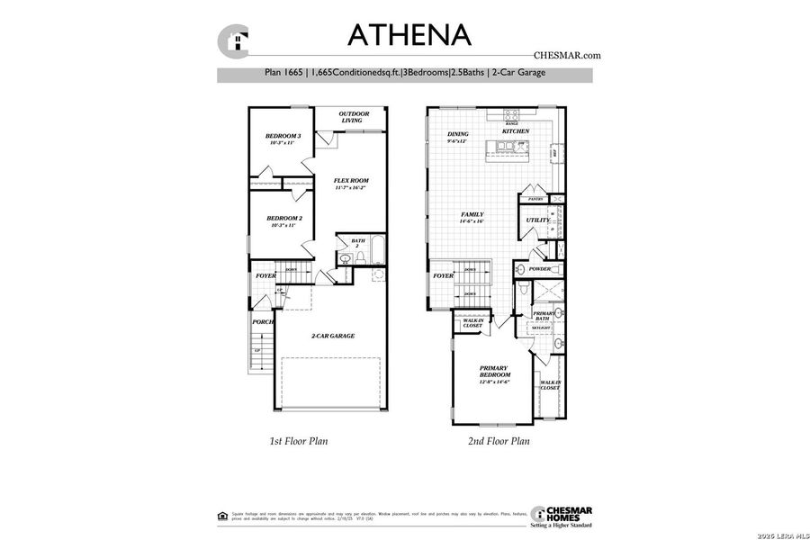 2D floor plan layout of this home in Centero at Stone Oak, San Antonio, TX (Image 4).
