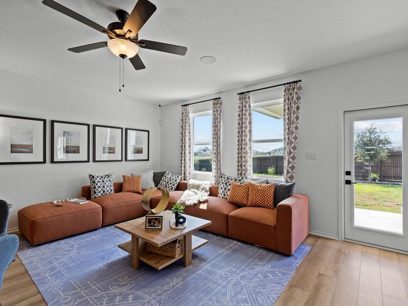 Representative furnished interior of a home built from the The Douglas B by Davidson Homes LLC in Hickory Ridge, Elmendorf (Image 14). Representative furnished interior of a home built from the The Douglas B by Davidson Homes LLC in Hickory Ridge, Elmendorf (Image 14).