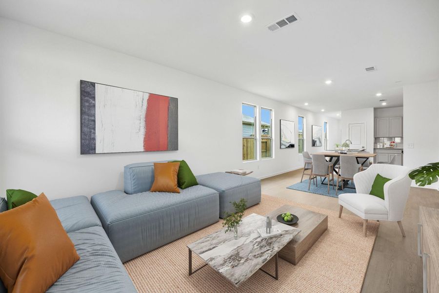 Furnished interior view inside a new home in Mavera, Conroe (Image 10).