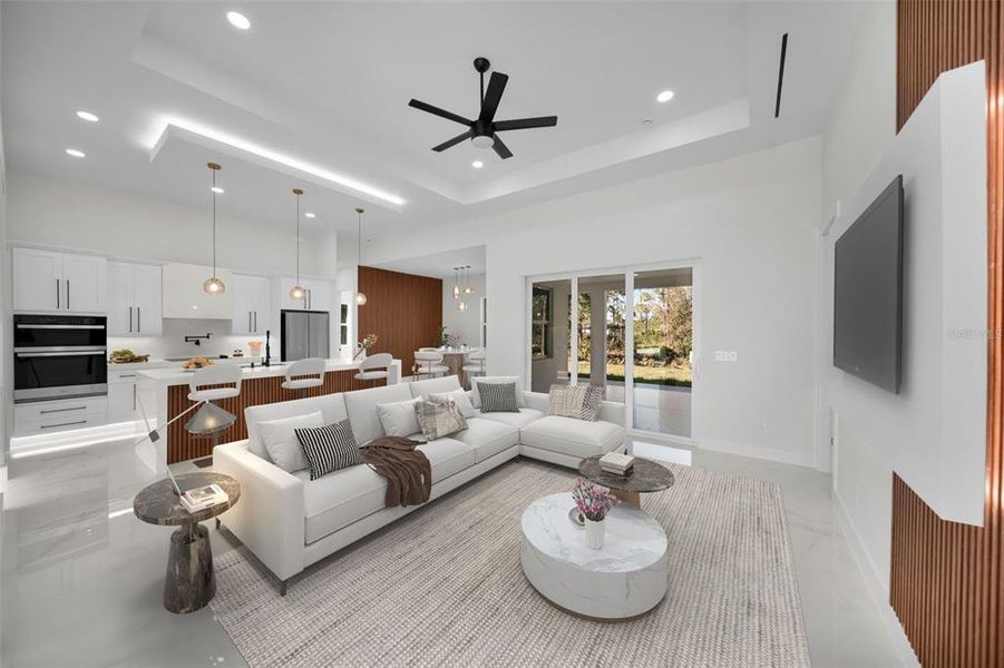 Furnished interior view inside a new home in , Punta Gorda (Image 32).