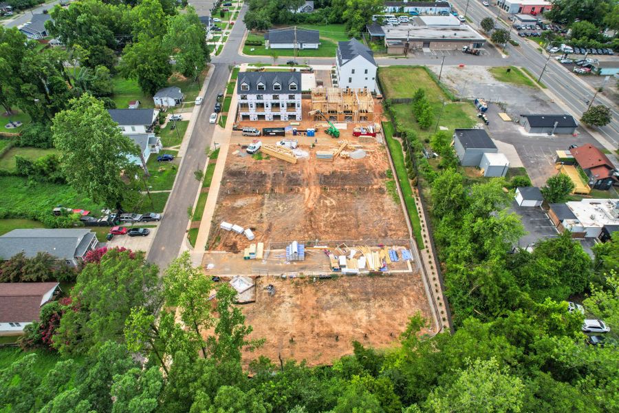 Site preparation for future homes built from the Evans by Pulte Homes in West End Heights, Charlotte (Image 73).