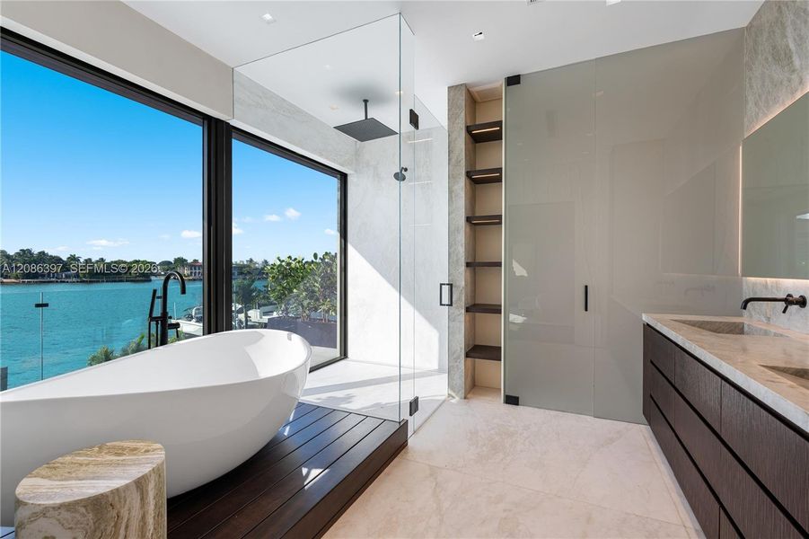 Furnished interior view inside a new home in , Miami Beach (Image 12).