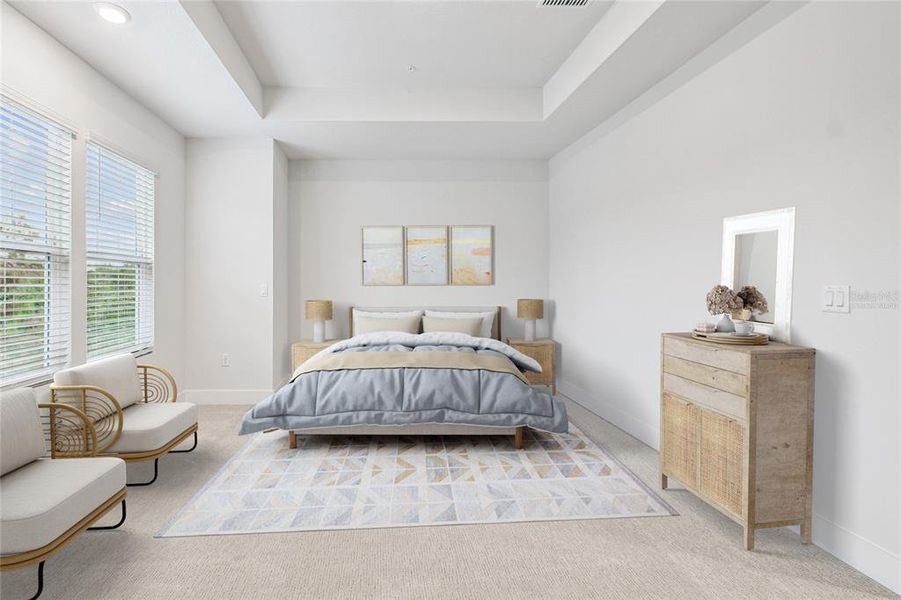 Furnished interior view inside a new home in Towns at Union, St. Petersburg (Image 13).