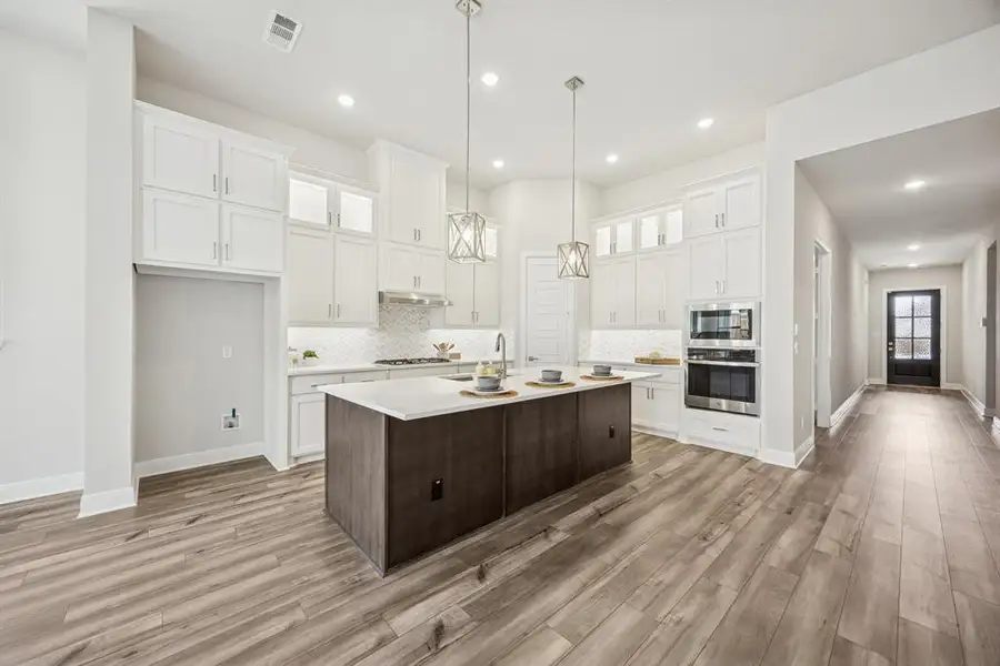 Furnished interior view inside a new home in Sandbrock Ranch, Aubrey (Image 9). Furnished interior view inside a new home in Sandbrock Ranch, Aubrey (Image 9).