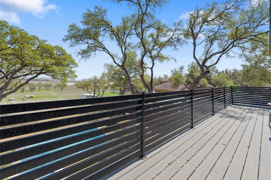 View from upstairs rear balcony towards Canyon Lake. View from upstairs rear balcony towards Canyon Lake.
