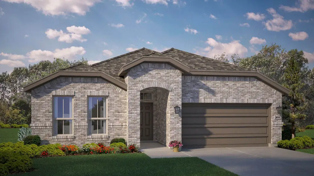 Representative exterior photo of a completed home built from the Blanco by D.R. Horton in Northstar West, Fort Worth, TX (Image 2).
