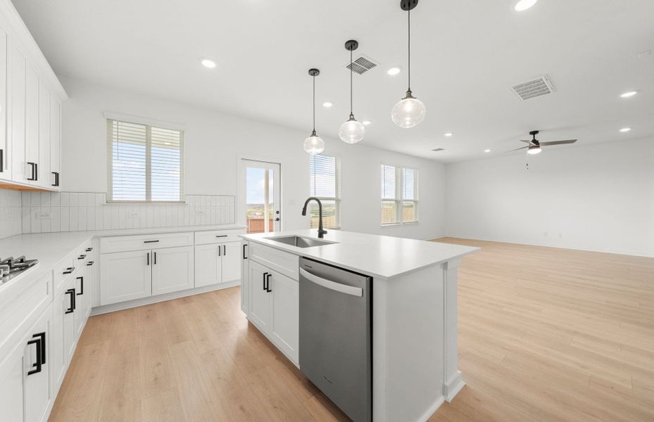Furnished interior view inside a new home in Sunfield, Buda (Image 7).