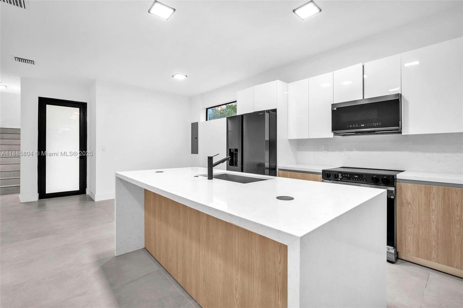 Furnished interior view inside a new home in , Miami (Image 18).