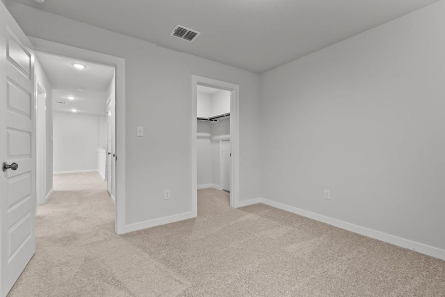 A room with white walls. A room with white walls.