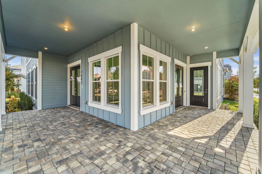 Representative exterior details of a home built from the Barberton by Mattamy Homes in Newfield, Palm City (Image 3).