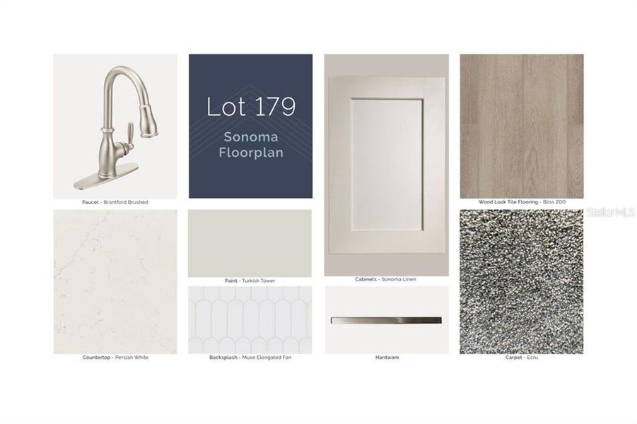 Sample of building materials used in homes in Center Lake on the Park, St. Cloud (Image 4).