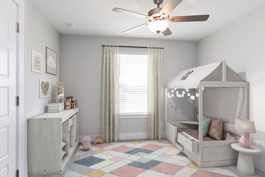 Representative furnished interior of a home built from the Aurora II by Mattamy Homes in Ashmore Townes, Raleigh (Image 19).