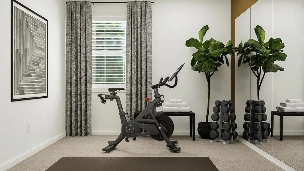 Furnished interior view inside a new home in Meadowlark Preserve, Pflugerville (Image 4).