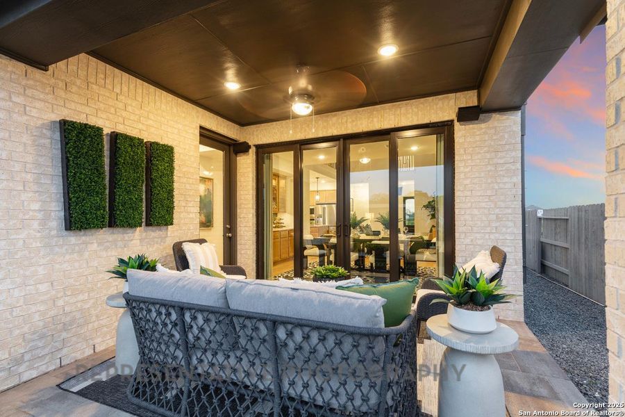 Furnished interior view inside a new home in Davis Ranch: 45ft. lots, San Antonio (Image 9).