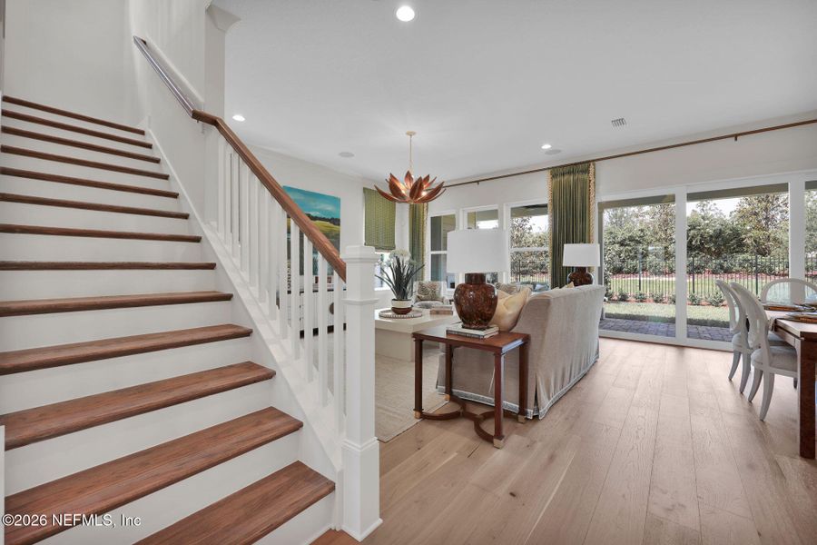 Furnished interior view inside a new home in Mariposa at EverRange 40' Series, Jacksonville (Image 12).