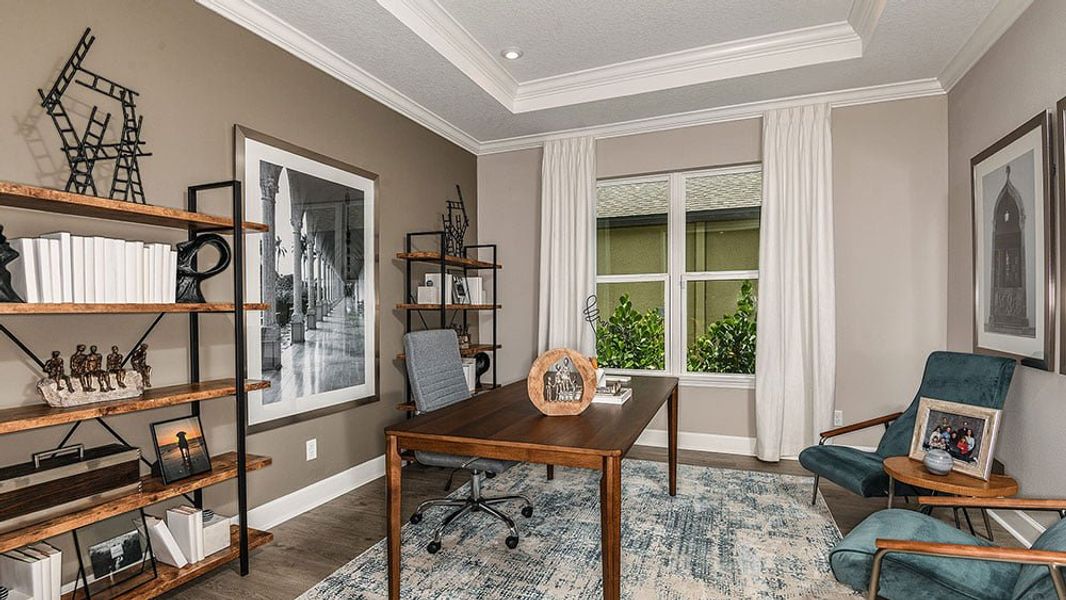 Furnished interior view inside a new home in Center Lake Ranch Community Group Page, St. Cloud (Image 14).