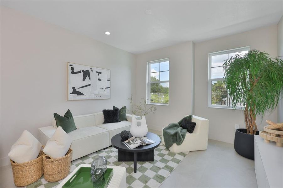 Furnished interior view inside a new home in , Tampa (Image 13).