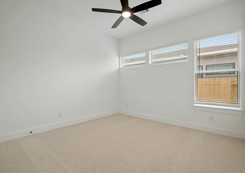 Cozy secondary bedrooms.