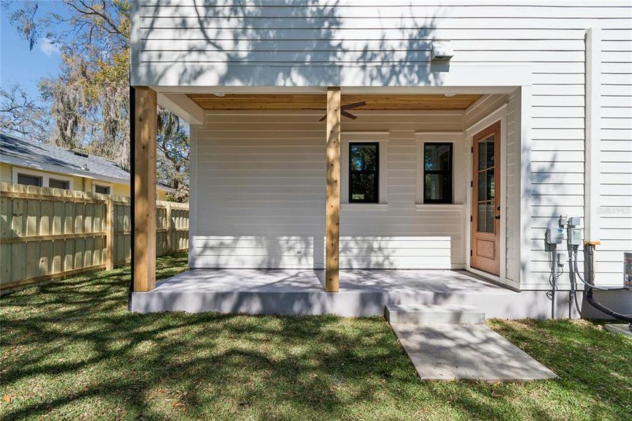 Exterior details and patio area of a home in , Tampa (Image 33). Exterior details and patio area of a home in , Tampa (Image 33).