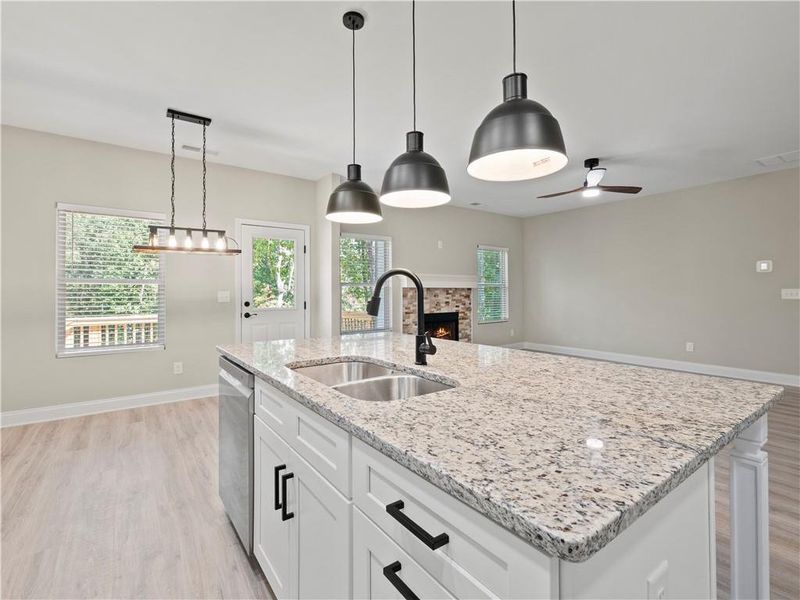 Furnished interior view inside a new home in , Dawsonville (Image 3).