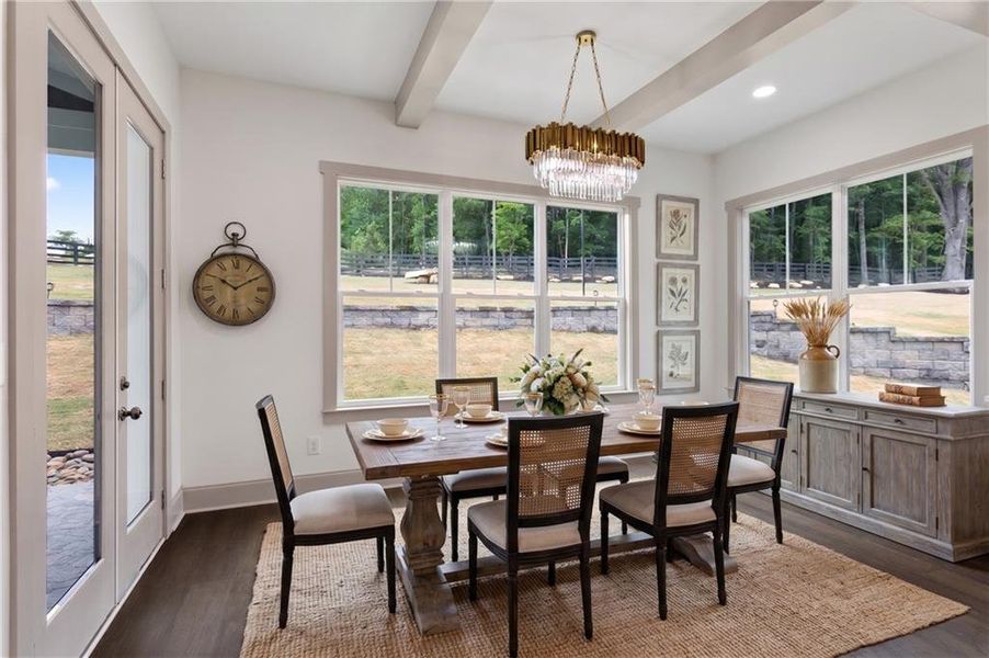 Furnished interior view inside a new home in , Dacula (Image 49).