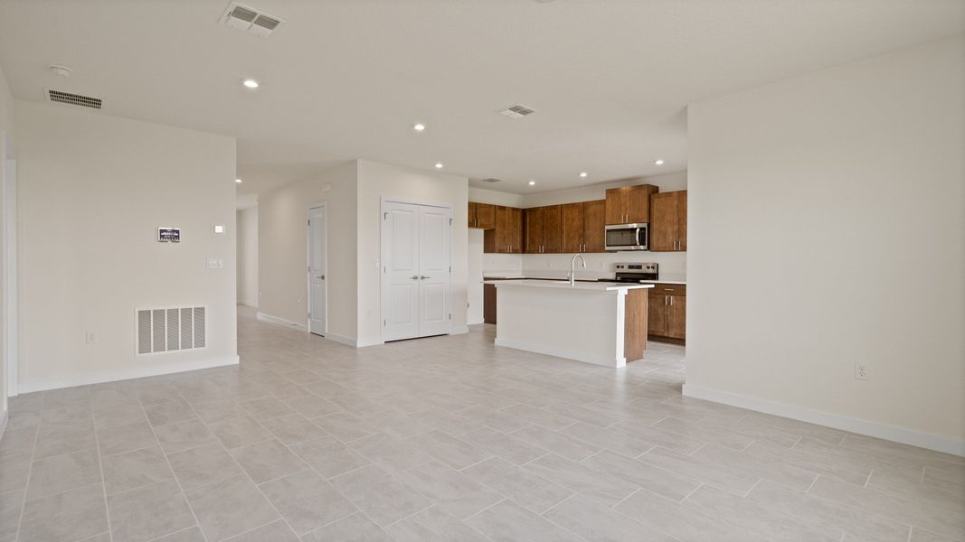 The Atwood Living Area by DRB Homes in Hamilton Bluff, Haines City, FL The Atwood Living Area by DRB Homes in Hamilton Bluff, Haines City, FL