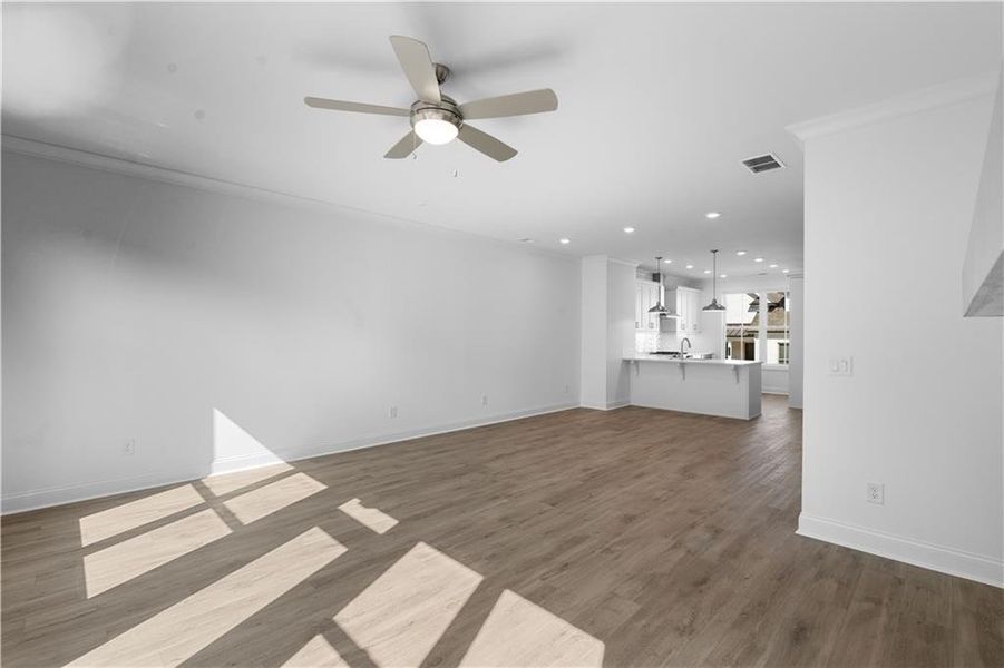 Spacious, unfurnished interior of a new home in Evanshire Townhomes, Duluth (Image 23).