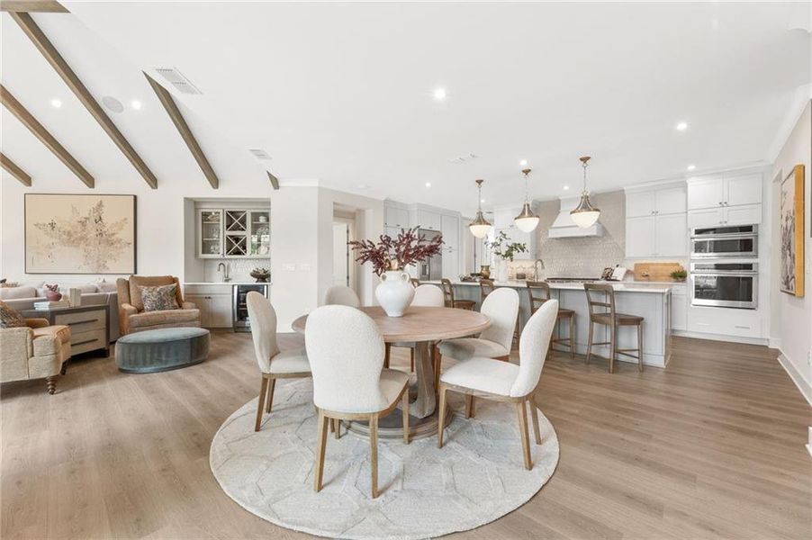 Furnished interior view inside a new home in The Courtyards by The Manor, Alpharetta (Image 39). Furnished interior view inside a new home in The Courtyards by The Manor, Alpharetta (Image 39).