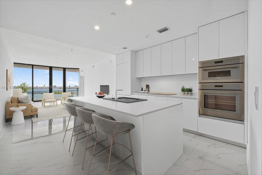 Furnished interior view inside a new home in , Miami (Image 14). Furnished interior view inside a new home in , Miami (Image 14).