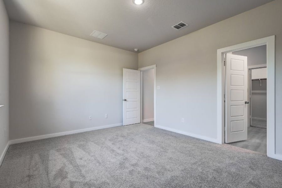 A room with white walls. A room with white walls.