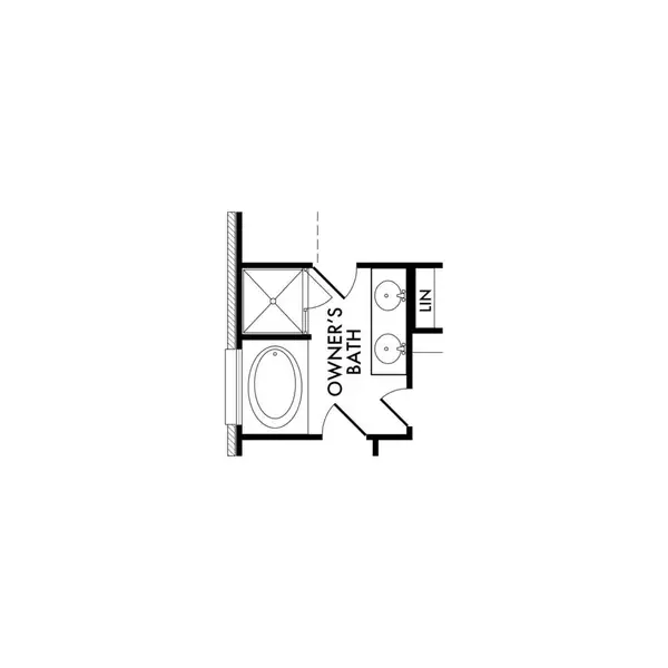 2D floor plan layout for the Lincoln by Impression Homes in Terra Vella, Haslet, TX (Image 4).