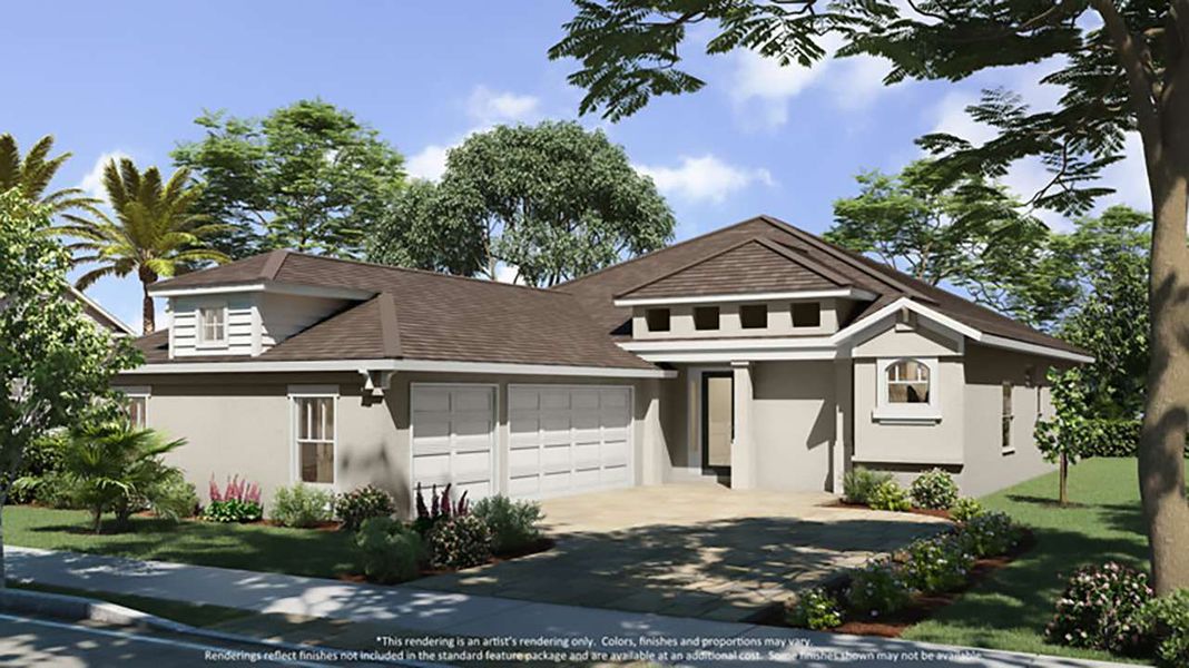 Representative exterior photo of a completed home built from the Kensington by Paytas Homes in The Reserve at Victoria, Deland, FL (Image 16).