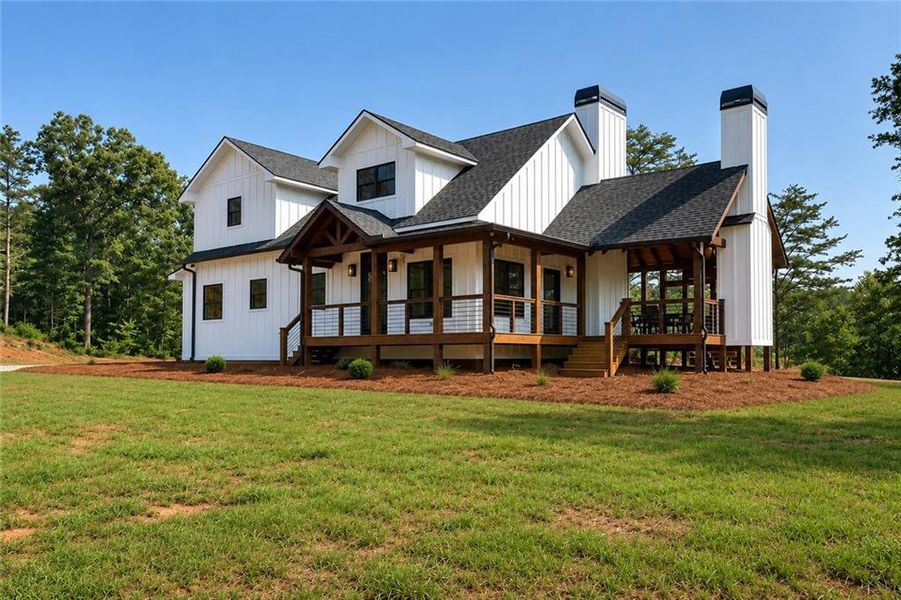 Exterior details and patio area of a home in , Talking Rock (Image 3). Exterior details and patio area of a home in , Talking Rock (Image 3).