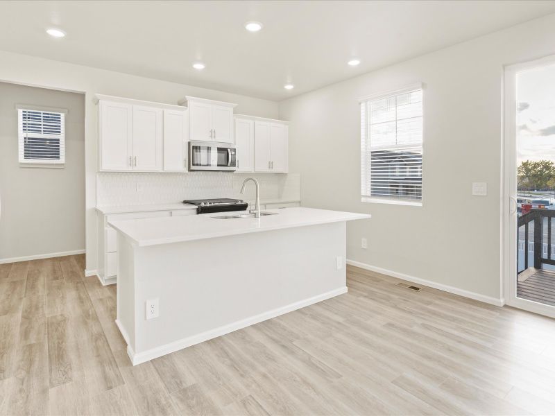 The Chatfield floorplan interior image taken at a Meritage Homes community in Aurora, CO.