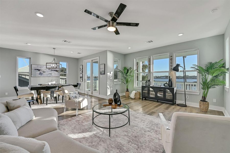 Furnished interior view inside a new home in , Galveston (Image 37). Furnished interior view inside a new home in , Galveston (Image 37).