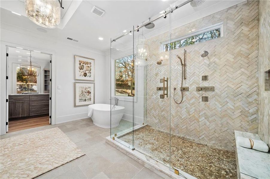 Furnished interior view inside a new home in , Alpharetta (Image 45).